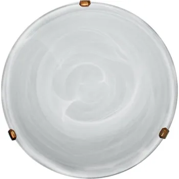 Stropní lampa Duna s bílým patinovaným držákem