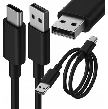 Datový kabel Kabel TELTECH USB - USB typ C, 1 m, černý