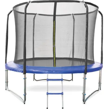 Trampolína Fitness King Trampolína DELUXE 305 cm + ochranná síť + schůdky + DÁREK + Doprava ZDARMA