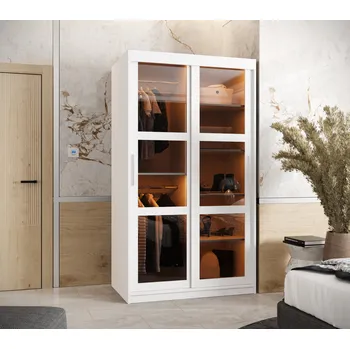 Šatní skříň Šatní skříň Abi Dome Rozměry: 120 cm, Barva korpusu + barva dveří: Bílá + Bílá