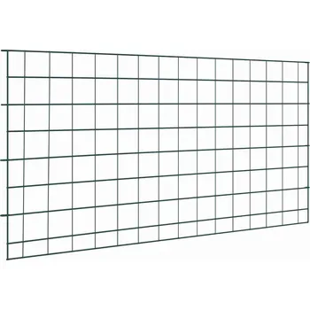 Truhlík Sada plotu na rybník 5 pcs Zelená 100 x 50 cm Ocel