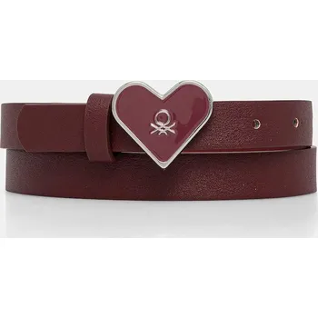 Opasek Dětský pásek United Colors of Benetton vínová barva, 6QE6CL00S 6QE6CL00S.G.seasonal 93X, vel. 168
