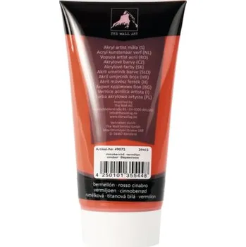 Vodová barva Akrylová barva rumělková červená 200 ml