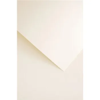 Barevný papír Galeria papieru Designový papír A4 Linen, 220 g, krémový, 20 ks