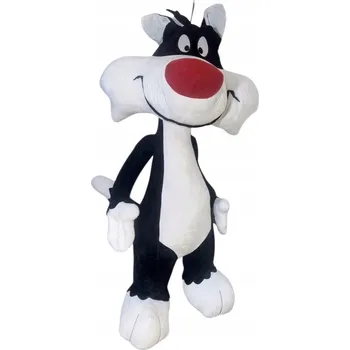 plyšák PLYŠOVÝ KOCOUR SYLVESTER PLYŠÁK LOONEY TUNES MĚKKÁ PLYŠOVÁ HRAČKA HRAČKA 100 CM