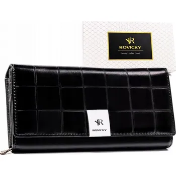 Peněženka Rovicky dámská peněženka z pravé kůže černá