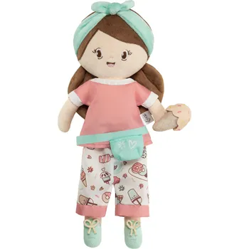 Panenka DeCuevas 20048 Plyšová panenka SWEET- 36 cm s kolébkou