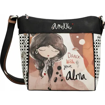 Kabelka Anekke Alma kůže eko print na rameno 40703-007 vícebarevná