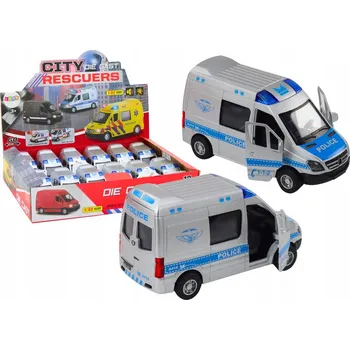 autíčko Policejní auto 1:32 Otevírací dveře Světla Zvuky Pohon