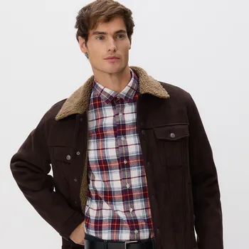 Pánská košile Reserved - Kostkovaná košile regular fit - červená - 419GT-33P - 419GT-33P-XXL