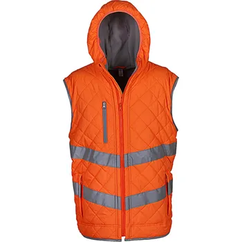 Yoko Zimní reflexní vesta Kensington Hooded Velikost: L, Barva: fluorescenční žlutá