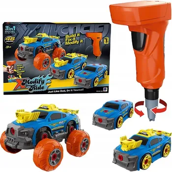 autíčko Terénní Sportovní Auto 3v1 NA ŠROUBOVÁNÍ a Sestavení + Šroubovák