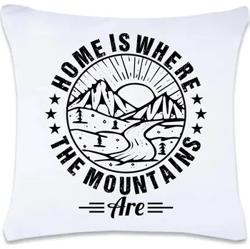 Dekorativní polštářek DOBRÝ TRIKO Polštář s potiskem 40 x 40 cm Home is where Oboustranný tisk: NE