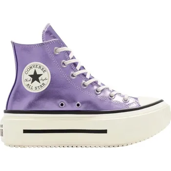 Pánská zimní obuv boty Converse Chuck Taylor All Star Lift Double Stack Metalic Hi - A15163/Lilac Metallic/Lilac Metallic 41