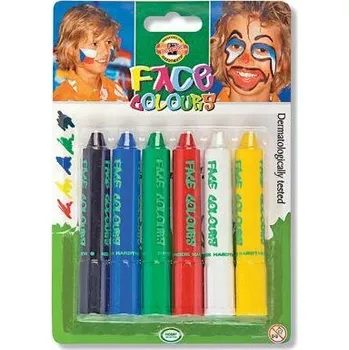 Výtvárné potřeby Pastelky na malování na obličej Koh-I-Noor 6 ks