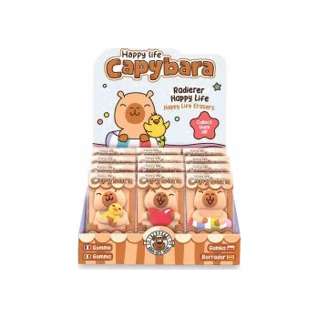 Set školních potřeb Gumka do ścierania Kapibara Happy Life 1szt.mix (PL)