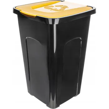 Odpadkový koš Odpadkový koš plastový Kadax 50l žlutý