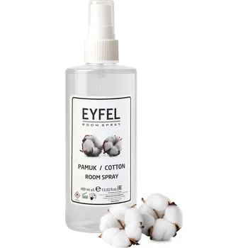 Osvěžovač vzduchu EYFEL Osvěžovač vzduchu ve spreji BAVLNA (Bavlna), 400 ml