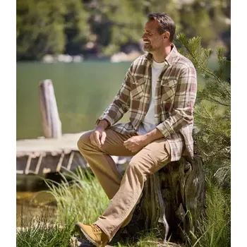 Atlas For Men Kostkovaná flanelová košile Apalačské hory, Kostkovaná, Velikost 5XL Q3130