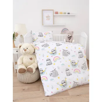 Bytový textil Povlečení mikroplyš do postýlky Exclusive – Lenochod