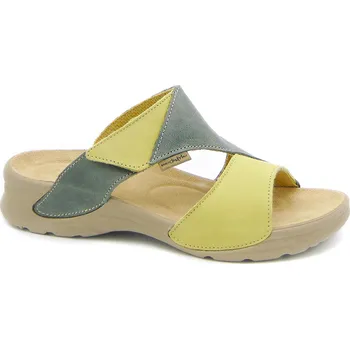 Dámská obuv MEDISTYLE dámská zdravotní pantofel DITA Barva: Šedo-zelená, Velikost EU: 37