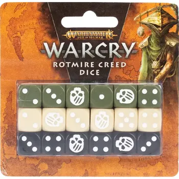 Příslušenství k deskovým hrám Warhammer Warcry - Dice Set: Rotmire Creed (English; NM)