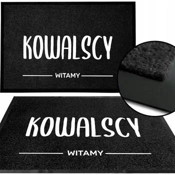 Rohožka VSTUPNÍ ROHOŽKA MONOCHROM ČERNÁ PŘED DVEŘE 40X60 CM - VZOR SLADKÉ BOTIČKY