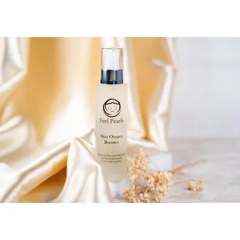 Pleťový krém Feel Pearls Hydratační pleťové tonikum s perlovým práškem a fermentovaným extraktem Non-GMO sóje - 120ml Je účinné pro všechny druhy pleti.