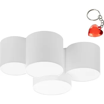 Kulatá kulatý Stropní Svítidlo TK-Lighting 74 x 48 cm bílá