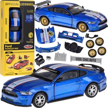 autíčko Sada kovového autíčka tuning, licencovaný Ford Mustang GT 1:42 ZA5057