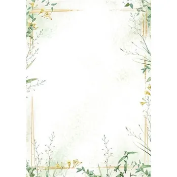 Barevný papír Galeria papieru Diplom A4 - motiv louka 100 g /m2, 50 ks