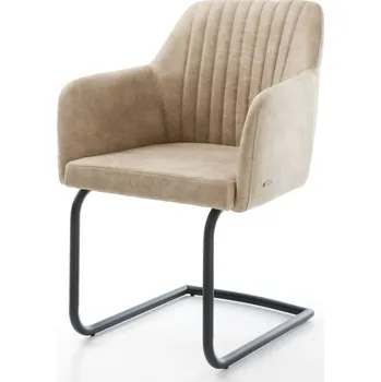 Jídelní židle Jídelní židle Greg-Flex béžová vintage konzolová podnož kulatá