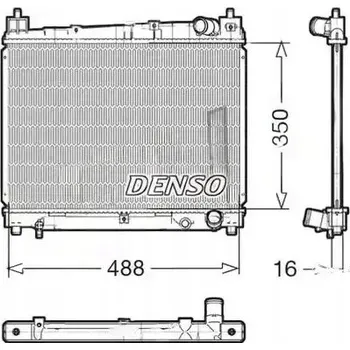 Chladič motoru Denso DRM50006 Chladič motoru, chlazení motoru