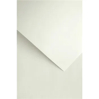 Barevný papír Galeria papieru Designový papír A4 Laid, 120 g, bílý, 50 ks