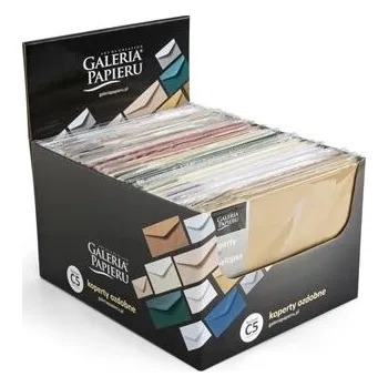 Obálka Galeria papieru Ozdobné obálky - C5, mix, běžné a metalické barvy,