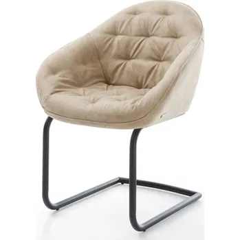 Jídelní židle Jídelní židle Gaio-Flex béžová vintage konzolová podnož kulatá