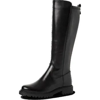 Dámské kozačky TAMARIS dámské kožené kozačky 1-25605-43 001 černé 39