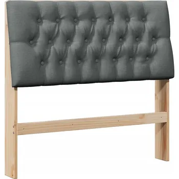 Čalouněné čelo postele Tmavě šedá 100 cm Masivní borové dřevo