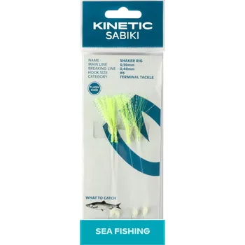 Umělá nástraha Kinetic Návazec Sabiki Shaker 130 cm Chartreuse Flash