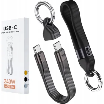 Datový kabel Kabel Ecobox USB-C - USB-C 0,13 m černý