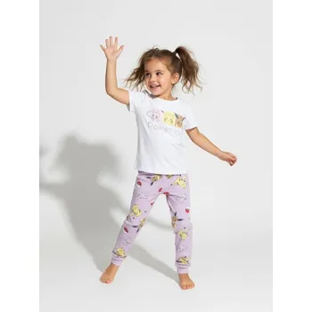 Dívčí spodní prádlo Sinsay - Dvoudílné pyžamo Pokémon - bílá - 7519R-00X - 7519R-00X-98