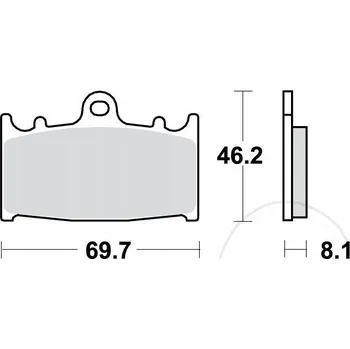 Brzdová destička Brzdové DESTIČKY TRW TRWCB602TRQ