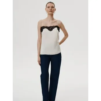 MARI PRETI Top Elise Béžová Regular Fit XS