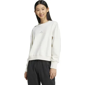 Dámské oblečení Dámská zateplená mikina ADIDAS-W ALL SZN SWT OWHITE Bílá XS