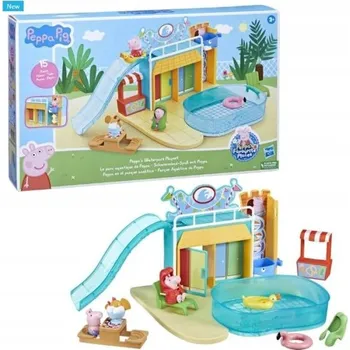 Figurka Peppa Pig Hračky Peppa Pig Vodní park - hrací set s 15 díly, včetně 2 figurek