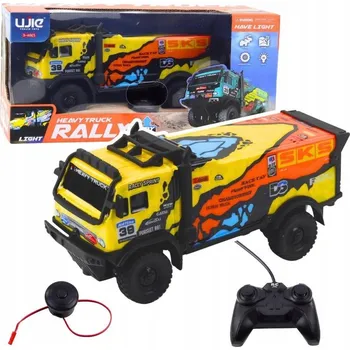 autíčko RC Nákladní Auto Žluté – Ovládané Dálkovým Ovladačem s Klaksonem