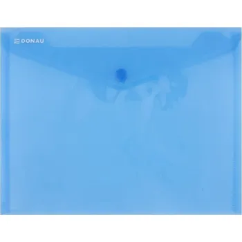 Obálka s drukem průhledná C5 PP - modrá