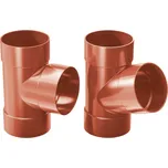 Plastové napojení do svodu Gutta Aqua 110 mm, cihlově červená