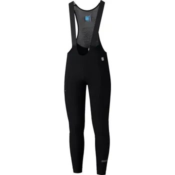 Cyklistické kalhoty Zateplené kalhoty Shimano Evolve Bib Tights Black konfekční velikost: XXL