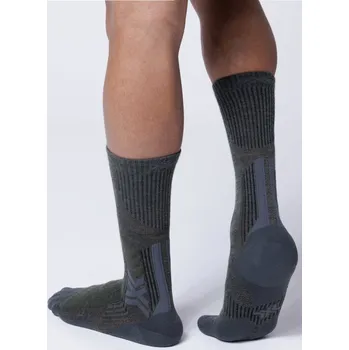 Pánské termoprádlo Ponožky X-Bionic X-SOCKS TREKKING PERFORM MERINO CREW MOSS GREEN/X BLA